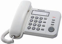 Телефон Panasonic KX-TS2352UAW (Белый) повторный набор последнего номера, 3 кнопки быстрого набора, индикатор
