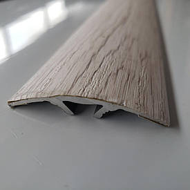 Алюмінієвий поріг із прихованим кріпленням завширшки 40 мм, Дуб Глазго (АП-013) 1800