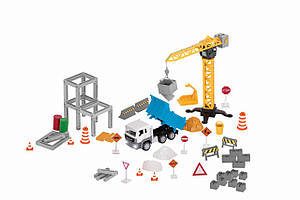 Ігровий набір DRIVEN Будівельний кран 62ел. Baumar - Порадуй Себе