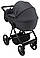 Коляска 2 в 1 Adamex Blanc Eco SA-5 графіт, фото 4