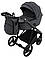 Коляска 2 в 1 Adamex Blanc Eco SA-5 графіт, фото 2