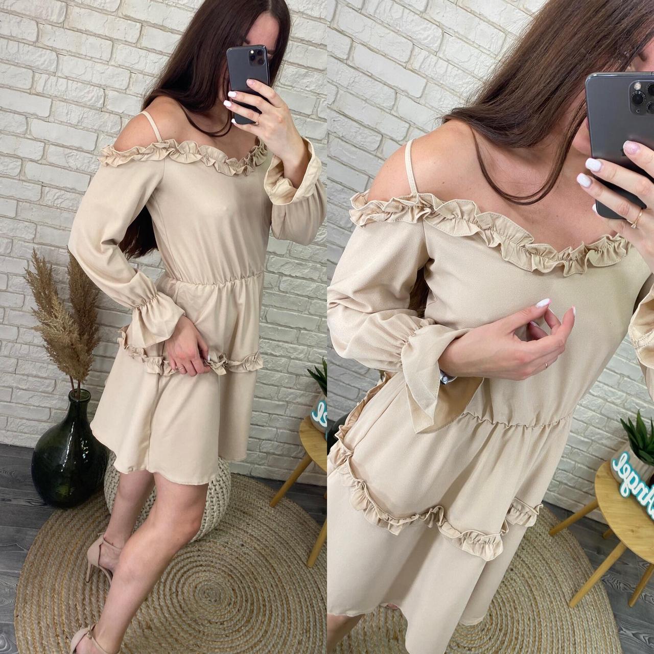 Стильна жіноча сукня, тканина "Віскоза" 42, 44, 46, 48 розмір 42