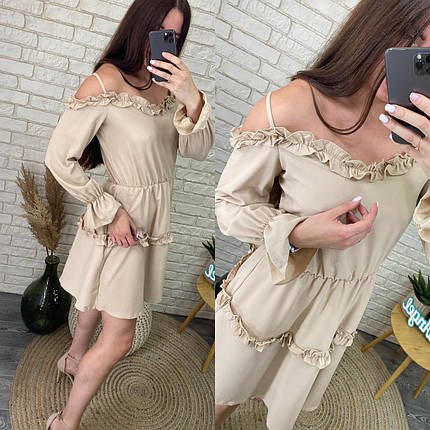 Стильна жіноча сукня, тканина "Віскоза" 42, 44, 46, 48 розмір 42, фото 1