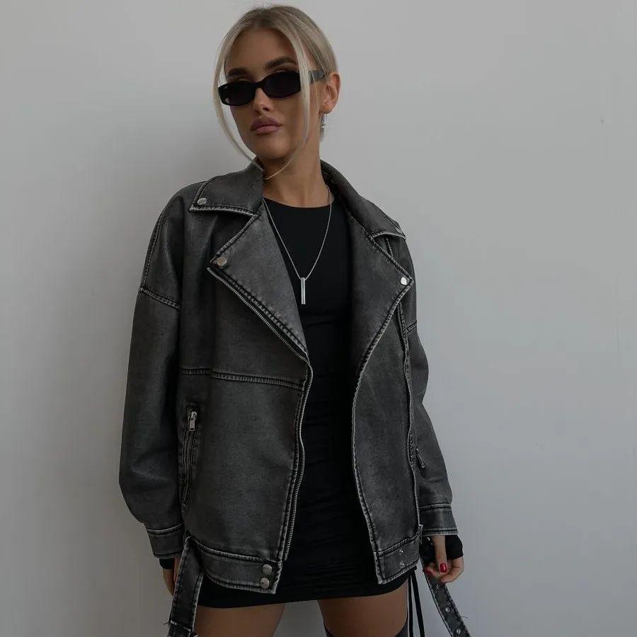 Куртка жіноча косуха вінтажна вільного крою, фото 1