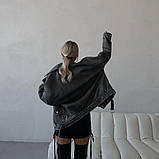 Куртка жіноча косуха вінтажна вільного крою, фото 2