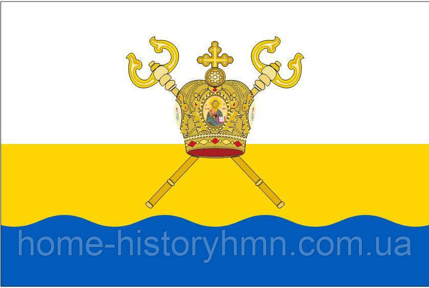 Односторонній прапор Миколаївської області, 135 см × 90 см, тканина нейлонова