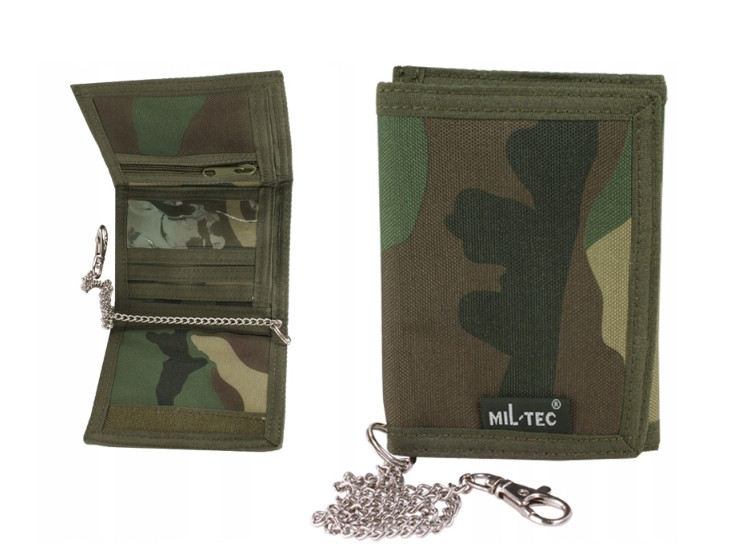 Портмоне гаманець із ланцюжком Mil-Tec WOODLAND 15811020, фото 1