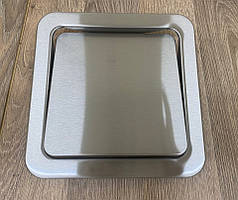 Система під відро для сміття колір срібло 230мм квадратне в стільницю люк обертається з нержавіючої сталі врізне