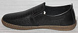Чоловічі стильні чорні туфлі від виробника модель ТР23-317К, фото 3