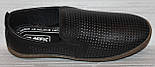 Чоловічі стильні чорні туфлі від виробника модель ТР23-317К, фото 4