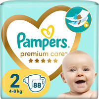 Подгузники Pampers Premium Care Розмір 2 (4-8 кг) 88 шт (8006540857717) - Топ Продаж!