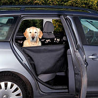 Подстилка автомобильная для собаки, с боковыми стенками, 65х145 см, черный/бежевый