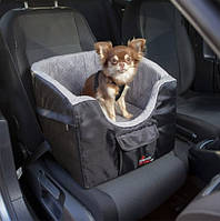 Мягкое место в авто для собак до 8кг, 41х39х42 см, серый/черный