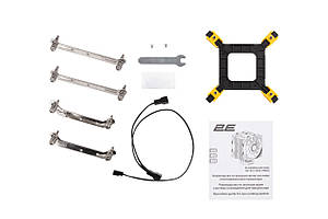 Процесорний кулер 2E GAMING Air Cool AC120D6-ARGB, LGA1851, 1700, 1366, 1200, 115x, AM5, AM4, AM3, AM3+, AM2, AM2+, FM2, FM1, 4pin