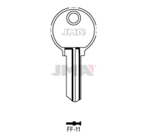 Заготівка ключа FF11/FF17 JMA, фото 1