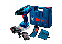 Шуруповерт аккумуляторный 18В Bosch GSR 180-LI Professional + 2 GBA 18V 2.0Ah