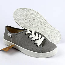 313-0 Срібні кеди на шнурках шкіряна устілка тм Waldi розмір 40 - устілка 25,5 см, фото 4