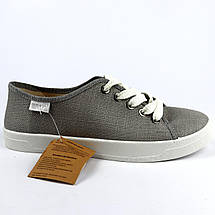 313-0 Срібні кеди на шнурках шкіряна устілка тм Waldi розмір 40 - устілка 25,5 см, фото 5