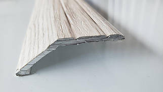 Алюмінієвий підлоговий поріг для перепаду в 10 мм, ширина 40 мм , Дуб Глазго ( АП-008)