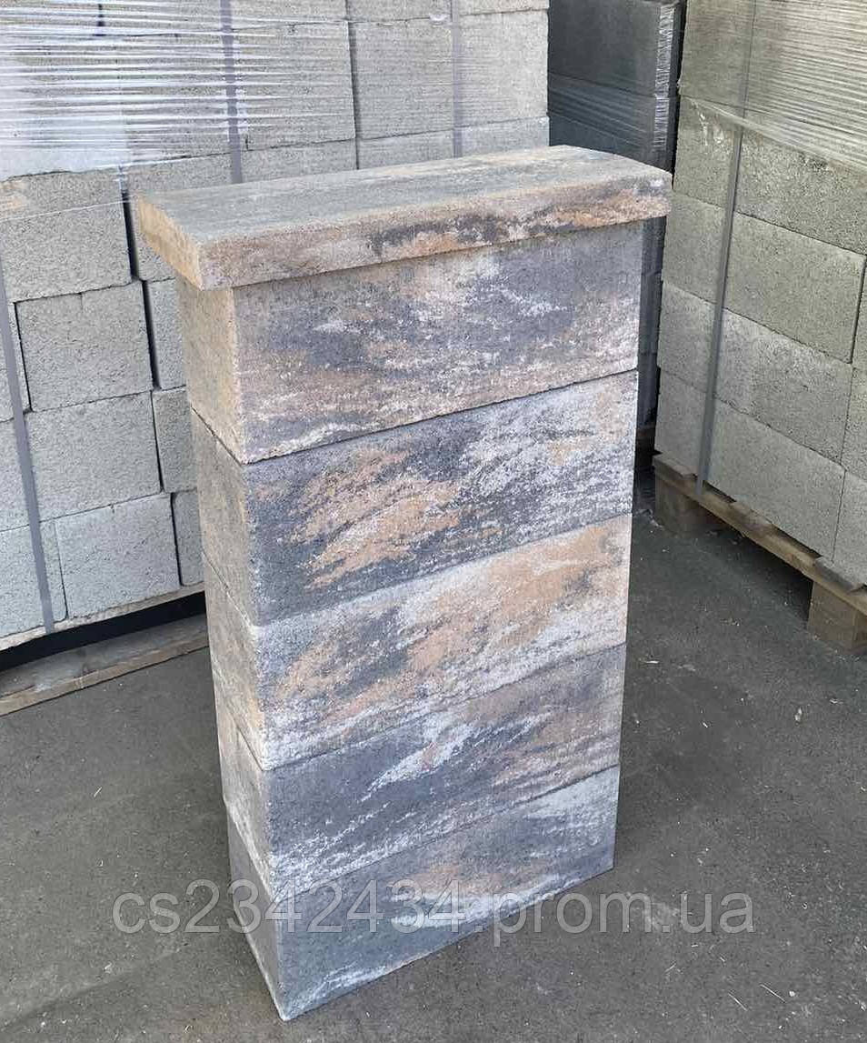 Євроблок для забору колорис Еверест (190х190х500)