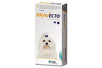 Bravecto для собак весом от 2 до 4.5 кг Жевательная таблетка 112.5 мг от клещей и блох