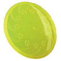 Игрушка для собак диск для фрисби, 22 см, силикон, цвета в ассортименте