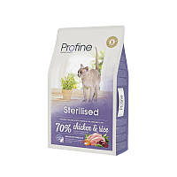 Profine Cat Sterilised 10 кг сухой корм для стерилизованных кошек и кастрированных котов с курицей