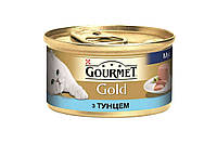 Консервы Purina Gourmet Gold для кошек, мусс с тунцом 85 г х 24 шт