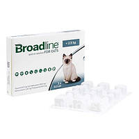 Merial Broadline (Бродлайн) Спот-он для кошек до 2.5 кг, шприц-аппликатор, упаковка 3 шт