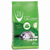 Бентонитовый наполнитель Van Cat Aloe Vera 10 кг для туалета кошек с ароматом алое вера