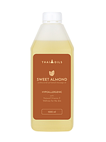Масажна олія для всіх типів шкіри зволожуюча Thai Oils Sweet almond 1000 ml Олія для масажу Солодкий мигдаль