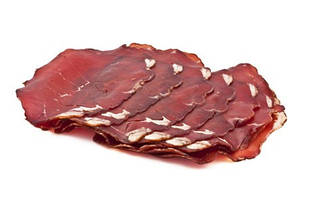 Сиров'ялене м'ясо Bresoola Sottofesa, вирізка із шиї буйвола, кг.