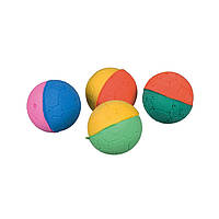Игрушка для кошек Trixie Мячи мягкие d: 4,3 см, набор 4 шт (вспененная резина)