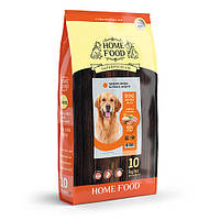 Сухой корм для взрослых собак индейка и лосось Home Food dog Adult Maxi здоровая кожа и блеск шерсти 10 кг
