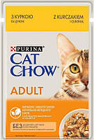 Влажный корм Cat Chow Adult 26шт по 85г для кошек с курицей и цукини