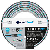 Поливочный шланг Cellfast MULTIFLEX PRO 3/4" 20м, 6 слоев, до 35 Бар, -20 +65°C (13-820)