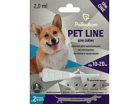 Капли на холке от блох, клещей и гельминтов Pet Line the One для собак весом 10-20 кг