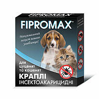 Капли Fipromax для котят и щенков весом 1,5-4 кг,2 пип./уп.