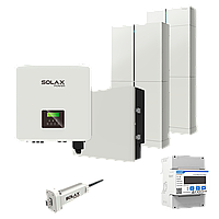 Комплект Solax 6.4: Трехфазный гибридный инвертор на 15 кВт, с АКБ на 12,4 кВт*ч(154571585#)