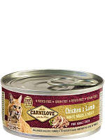 Влажный корм Carnilove Chicken and Lamb for Adult cats 100г для взрослых кошек с мясом курицы и ягненка