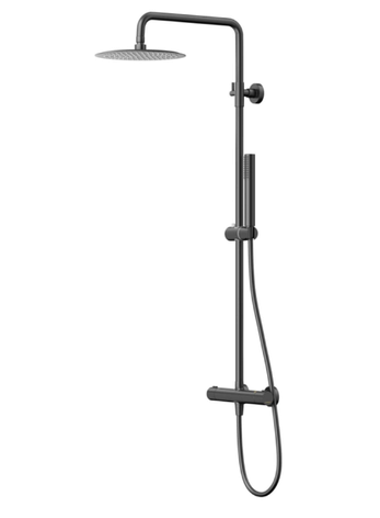 Душовий гарнітур CORSAN LUGO BLACK з термостатом *, фото 1