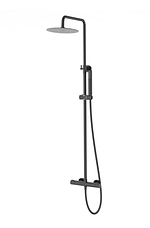 Душовий гарнітур CORSAN LUGO BLACK з термостатом *, фото 3