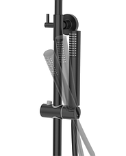Душовий гарнітур CORSAN LUGO BLACK з термостатом *, фото 6