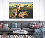 Сучасна картина на полотні Коти Сальвадор Далі, Дезінтеграція сталості пам'яті, репродукція, фото 2