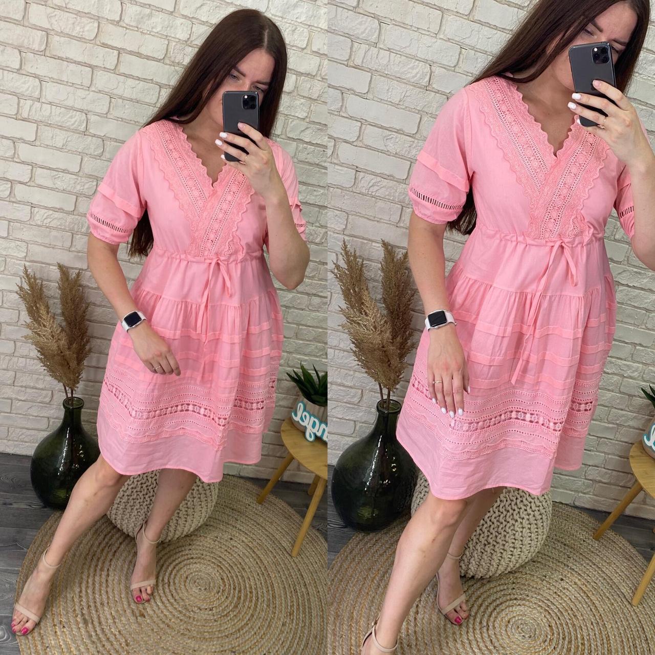 Стильна жіноча сукня, тканина "Котон" 44, 46, 48 розмір 44