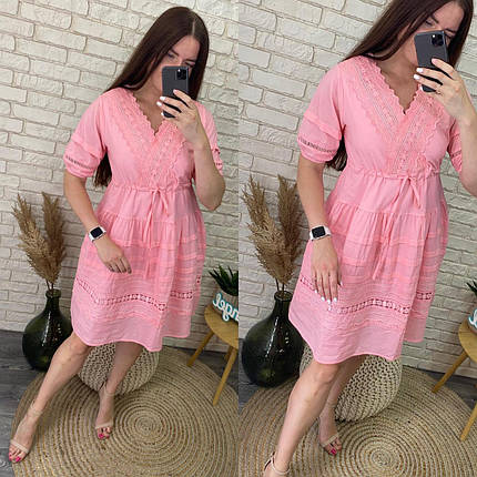 Стильна жіноча сукня, тканина "Котон" 44, 46, 48 розмір 44, фото 1