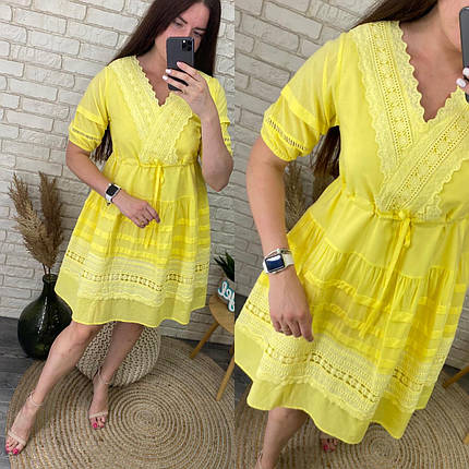 Стильна жіноча сукня, тканина "Котон" 44, 46, 48 розмір 44, фото 2