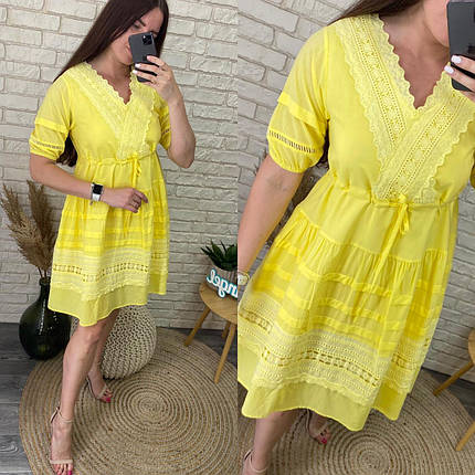 Стильна жіноча сукня, тканина "Котон" 44, 46, 48 розмір 44, фото 1