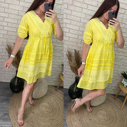 Стильна жіноча сукня, тканина "Котон" 44, 46, 48 розмір 44, фото 3