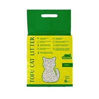 Соевый наполнитель Хвостик Tofu Cat Litter Natural 2.6 кг/ 6л для кошачьего туалета, без аромата